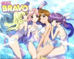  bikini fukuyama_lisa girls_bravo kojima_kirie koyomi_hare_nanaka miharu_sena_kanaka side-tie_bikini swimsuit wallpaper water 