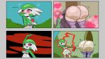 1girl 2_girls 2_girls ass big_ass clothed clothed_female female_human female_pokemon game_freak gardevoir hex_maniac hex_maniac_(pokemon) human multiple_views nintendo pokemon