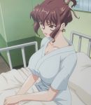 big_breasts breasts brown_eyes brown_hair highres katsuragi_aiko large_breasts rinkan_club stitched