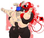  1boy 1girl 1girls abdominal_bulge areola artist_signature balls big_breasts big_breasts black_body black_skin blush blush blush_lines breasts breasts bunny_ears bunny_girl bunny_tail forsaken_(roblox) furry guest_(roblox) guest_666 guest_666_(forsaken) huge_breasts nipples nude nude_female onomatopoeia original_character p0verteils pash_(ir1scritter) penis penis ponytail poverbruheils poverteils pussy reverse_suspended_congress roblox roblox_game robloxian screen_face scrotum_flap sex sideboob simple_background spots tail testicle thick_thighs thighs tv_head tv_screen tvhead twitter_user_oc vaginal_penetration veiny_cock veiny_penis yellow_body yellow_skin 