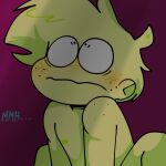 1boy 2boys big_penis blush blush_lines broz_boyz broz_boyz_go dick_shadow freckles naked_male no_visible_genitalia nude oc ocs original_character original_characters penis penis_shadow sitting_on_bed suprised suprised_expression toony toony_face zlayway_(miles)