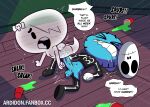 1boy 1girl ardidon carrie_krueger cartoon cartoon_network cat creampie cum_inside female ghost gumball_watterson halloween holidays interspecies male male/female nude see-through sex skeleton the_amazing_world_of_gumball
