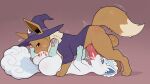  3_toes 4_toes 69_position absurd_res ai_generated alolan_form alolan_vulpix balls big_balls big_penis big_tail black_sclera blue_body blue_sclera blush blush_lines bodily_fluids brown_body brown_fur clothing cum cum_in_mouth cum_inside cum_on_body cum_on_face cum_on_penis duo eevee feet fellatio feral feral_on_feral feral_penetrated feral_penetrating feral_penetrating_feral fluffy_(artist) fluffy_tail fur generation_1_pokemon generation_7_pokemon genital_fluids genitals half-closed_eyes hat head_tuft headgear headwear heart_symbol high_res huge_balls huge_penis knot knotted_penis long_ears looking_at_partner's_penis lying male male/male male_penetrated male_penetrating male_penetrating_male multi_tail narrowed_eyes neck_tuft nintendo on_back on_top oral pawpads paws penetration penile penis penis_in_mouth pink_pawpads pokemon pokemon_(species) quadruped regional_form_(pokemon) sex simple_background snout tail tan_body tan_fur toes tuft white_body white_eyes white_fur wizard_costume wizard_hat yiff_ai_(director) 