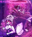 2girls amazon_prime anthro anthropomorphic ass ass_shot ass_to_ass beanie big_ass big_breasts bird black_body blush book booty breasts bubble_butt canine dat_ass demon duo duo_focus embarrassed embarrassment female female/female furry furry_art grimoire hat hellhound helluva_boss huge_ass large_ass large_butt looking_at_another looking_back loona_(helluva_boss) magic naked_female nsfw nsfw_art nude nudity octavia_(helluva_boss) owl owl_demon portal sexy superhypersonic2000 surprised vivziepop white_body white_fur wolf youtube