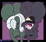  2girls amazon_prime anthro anthropomorphic ass ass_cheeks ass_up big big_ass big_breasts booty breasts commission demon demoness duo duo_focus female female/female furry hazbin_hotel hellaverse helluva_boss helsa_von_eldritch huge huge_ass large_ass large_butt mammal nsfw nsfw_art nude nude_female nudity octavia_(helluva_boss) owl owl_demon pinup sexy sexy_pose superhypersonic2000 thicc thicc_thighs thick_thighs vivziepop youtube 