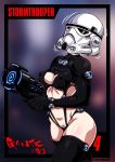  1girl alternate_costume cosplay gantz gantz_(cosplay) gantz_suit helmet impossible_clothes jujutsu_kaisen karosu_maker lingerie panties revealing_clothes star_wars stormtrooper underwear 