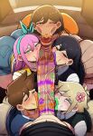 1girl 2_girls 4boys ai_generated aigooner19aught7 aubrey_(omori) basil_(omori) blowjob_face blowjob_focus blowjob_pov fellatio femboy hero_(omori) kel_(omori) mari_(omori) novelai omori omori_(game) praise_da_booty_(meme) sunny_(omori)