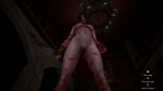 1girl 3d big_breasts black_hair blood blood_on_body blood_on_breasts blood_on_face blood_on_hands blood_on_leg blood_on_weapon breasts breasts_apart character_request copyright_request english_text erect_nipples feet_out_of_frame from_below ghost ghost_girl hair_over_eyes halls_of_the_pale_widow horror knife krasue_games long_hair looking_at_viewer looking_down navel nipples nude nude_female official_art pale-skinned_female pale_skin pov pussy screenshot the_pale_widow thick_thighs video_games