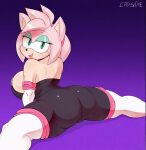  1girl 1girl 1girl alternate_breast_size alternate_outfit amy_rose amy_the_bat anthro big_breasts breasts cadslime clothing edit edited edited_by_uploader elbow_gloves eulipotyphlan female_only furry gloves handwear hedgehog high_res hybrid_creation latex latex_bodysuit latex_elbow_gloves latex_gloves latex_long_gloves latex_suit latex_thighhighs looking_at_viewer looking_back mammal pinup pose purple_background rouge_the_bat_(cosplay) sega sideboob simple_background smile smirk sonic_the_hedgehog_(series) splits tight_clothing 