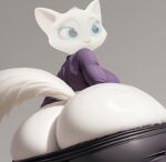 1girls ai_generated ass ass_focus big_ass big_eyes blue_eyes bubble_butt cat clothing cute dreamworks dulcinea ears feline fluffy_tail high_res huge_ass jacket mammal massive_ass mooning netflix pants_down posing presenting_ass realistic round_ass sexy showing_ass shrek_(series) simple_background sweater tail the_adventures_of_ichabod_and_mr._toad white_fur