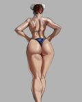  1girl 1girl 1girl 1girls ass back back_view big_ass brown_hair brunette brunette brunette-haired_female brunette_female bunned_hair capcom chun-li dat_ass female_focus female_only female_solo fighting_game hair_buns legs solo_female solo_focus standing standing_up street_fighter thighs thong thong_bikini twitter video_game_character video_game_franchise video_games 