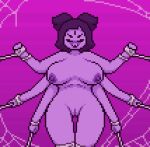 1girl air_bubbles animated anthro asphyxiation big_breasts black_eyes black_hair blush bondage bound bound_wrists breasts bubble bubbles drowning female gif huge_breasts inhaling muffet no_sound nude nude_female pixel_animation pixel_art purple_blush purple_body purple_nipples purple_skin pussy self_bondage solo spider spider_girl spider_web undertale undertale_(series) underwater water zxtomatofan