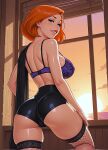  ann_possible ass bra fishnet_stockings huge_breasts kim_possible looking_at_viewer ready_to_fuck shorts thighs 