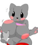 1boy 1girls 2d 2d_(artwork) 2d_artwork anthro areola big_breasts black_eyes blush blush_stickers bottomless bouncing_breasts breasts cassettedream cat_girl clothes_lift crossgender digital_media_(artwork) dream-cassette felid feline felis female furrification furry furry_female genderswap grabbing_another's_breast grey_fur hoshime huge_breasts looking_at_viewer male mammal mob_face nipples nyan_cat open_mouth pawpads pussy shortstack solo_focus strapless striped_thighhighs tail thick_thighs thighhighs wide_hips