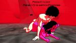 3d all_fours ass big_ass big_breasts black_hair black_lips black_lipstick black_sclera blush blush_lines bouncing_breasts cel_shading chubby chubby_female collarbone colored_skin cum cum_inside cum_overflow demon demon_girl demon_horns demon_tail english_text erect_nipples gif hair_over_eyes hair_over_shoulder horns indie_game itch.io long_hair long_tail nipples nude nude_female nude_male on_ground original original_character outdoor_sex outdoors outside pectorals pink_nipples pink_skin pleasure_face red_background screenshot sex_from_behind succubus tail thick_thighs tongue tongue_out video_games