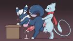  3_fingers 3_toes absurd_res ai_generated anal anal_penetration anthro anthro_on_anthro anthro_penetrated anthro_penetrating anthro_penetrating_anthro ass balls big_balls big_breasts big_penis big_tail biped blue_body blue_eyes blue_fur blue_sclera blush blush_lines bodily_fluids bra breasts breath clothing cum cum_in_ass cum_inside cum_on_body cum_on_butt cum_on_ground cum_on_penis duo feet fingers fluffy_(artist) fluffy_tail fur generation_1_pokemon generation_6_pokemon genital_fluids genitals green_eyes half-closed_eyes hand_on_butt head_tuft high_res huge_balls huge_penis legendary_pokemon long_ears long_tail looking_at_another looking_at_partner male male/male male_penetrated male_penetrating male_penetrating_male meowstic mew_(pokemon) motion_lines mouth_closed narrowed_eyes neck_tuft nintendo no_pupils open_mouth penetration penile penile_penetration penile_spines penis penis_in_ass pink_bra pink_clothing pink_underwear pokemon pokemon_(species) red_scarf scarf sex shiny_pokemon simple_background smile smiling_at_another smiling_at_partner snout standing standing_sex tail tears tears_of_pleasure toes tongue tongue_out tuft underwear white_body white_fur yiff_ai_(director) 