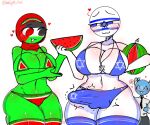  1futa 1girl 1girls amogus big_breasts big_penis big_thighs bra breasts clothed clothing clueless countryhumans countryhumans_girl erection erection_under_clothes futanari glasses hijab humanoid humanoid_penis intersex israel_(countryhumans) jew kak0yt0_chel mostly_nude neck_tie open_mouth palestine_(countryhumans) panties penis penis_visible_through_panties reconciliation standing star_of_david stockings tagme tenting thick_thighs thumbs_up united_nations_(countryhumans) watermelon 