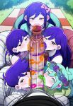 1girl 2_girls 4boys ai_generated aigooner19aught7 aubrey_(omori) basil_(omori) blowjob_face blowjob_focus blowjob_pov fellatio femboy hero_(omori) kel_(omori) mari_(omori) novelai omori omori_(character) omori_(game) praise_da_booty_(meme) sunny_(omori)