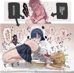 2d_(artwork) bare_thighs big_penis blonde_hair blue_hair bocchi_the_rock! cum cum_explosion cumflation ethan00283 futanari gotou_hitori green_eyes huge_cock huge_thighs ijichi_nijika japanese_text light-skinned_female light_skin long_hair penis pink_hair school_uniform schoolgirl sex_toy short_hair side_ponytail squatting sweat sweatdrop thick_thighs thighs voluptuous voluptuous_female voodoo yamada_ryo