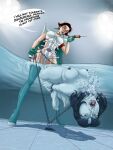 2girls aqua_enjoyer bdsm bondage breath_play breathplay chained chains deadlock drowning female mina_ha no_sex nude nurse nurse_harrow nurse_uniform peril sexy_nurse suffocation underwater underwater_peril vampire vampire_girl water_torture