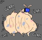 1girls areola ass big_breasts blush blush_lines breasts bunny_ears bunny_girl bunny_tail clapping_ass clapping_cheeks fat_ass furry huge_ass huge_breasts nipples nude nude_female onomatopoeia pash_(ir1scritter) penis ponytail screen_face sideboob simple_background spots sweat sweatdrop sweating sweaty_ass thick_thighs thighs tv_head tv_screen tvhead twerk twerking twitter_user_oc zorkoth