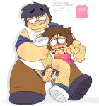 1boy1girl 1girl adult_and_teenager after_ejaculation age_difference alejo_torres biting_lip black_hair blush brunette_female chubby chubby_female creampie creampied_pussy crop_top cum cum_in_pussy cum_inside daughter daughter_penetrated dubious_consent fat_male father father_&amp;_daughter flat_chested glasses grabbing_another's_leg grabbing_from_behind hairy hairy_arms hairy_belly hairy_legs hairy_penis incest incestuous leg_grab leg_lift leg_lift male male/female mia_torres nerdy_female oc ocs original original_character original_characters penis pigtails plump pussy pussy_hair questionable_consent size_difference small_breasts text topwear_only twin_tails ugly_female una_familia_50_promedio white_background
