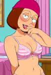  bra breasts family_guy glasses hat looking_back meg_griffin ready_to_fuck 