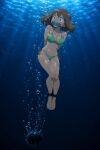  1girl ai_generated asphyxiation barefoot drowning feet female haruka_(pokemon) may_(pokemon) nintendo peril pokemon solo tagme underwater 