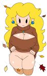1girls 2d 2d_(artwork) 2d_artwork autumn autumn_leaves big_breasts big_hair blonde_hair blonde_pubic_hair blush bottomless breasts breath cassettedream cleavage cleavage_cutout clothed clothed_female clothes_lift clothing clothing_cutout digital_media_(artwork) dream-cassette earrings female female_only female_pubic_hair hoshime huge_breasts jewelry leaf lifted_by_self long_hair looking_at_viewer maple_leaf mario_(series) meme_attire naked_sweater necklace nintendo princess_peach pubic_hair pussy ribbed_sweater smile solo solo_female stockings super_mario_bros. sweat sweater sweater_lift thighhighs transparent_background turtleneck turtleneck_sweater very_long_hair