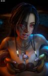  1boy 1boys 1girl 1girls 3d african_female areola areolae bandai_namco big_breasts blender blender_(software) breasts cum dark-skinned_female erect_nipples fighting_game long_hair malagasy malagasy_female miary_zo namco namco_bandai nipples paizuri red_eyes shaddoll_x tekken tekken_8 titfucking titjob titjob_pov twitter video_game_character video_game_franchise video_games 