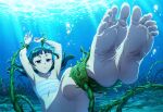 1girl ai_generated asphyxiation barefoot drowning feet female kusuriya_no_hitorigoto maomao_(kusuriya_no_hitorigoto) peril solo submerged tagme underwater