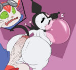 1girl 2026 2026s 2d anthro areola ass assjob balls big_areola big_ass big_balls big_breasts big_nipples big_penis blinx blinx_the_time_sweeper bodily_fluids breasts bubble_butt bubble_gum buttjob cartoony curvy_figure demon domestic_cat duo felid feline felis flat_color flat_colors genitals high_res hot_dogging hotdogging huge_ass huge_breasts huge_thighs imminent_sex interspecies kiffy_(artist) kuromi lagomorph leporid looking_back male male/female mammal microsoft nipples onegai_my_melody penis penis_between_ass penis_on_ass penis_on_butt rabbit sanrio sex side_boob sweat tagme thicc thick_thighs vein veiny_penis xbox_game_studios