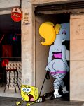  1boy 1girl 1girl alley alleyway_milf_(meme) anthro ass blonde_hair blue_eyes breasts bubble_butt cetacean clothing corset dominant_female duo eyelashes femdom forced funny furry hair high_heels holding_leash larger_female leash legwear lying_on_stomach male male/female mammal marine mature mature_female mature_male meme nickelodeon open_mouth pearl_krabs pink_corset ponytail powerful redbenjamin revealing_clothes scared sea_sponge size_difference smaller_male smile sperm_whale spongebob_squarepants spongebob_squarepants_(character) voluptuous voluptuous_female wanting_more whale white_high_heels yellow_body 