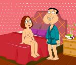  ass before_sex family_guy glasses glenn_quagmire huge_breasts meg_griffin ready_to_fuck shaved_pussy thighs 