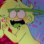 2boys ahe_gao ahegao_face blush blush_lines bluuzick_(kevin) broz_boyz broz_boyz_go cum freckles gay_sex heart-shaped_pupils moan moaning_in_pleasure oc ocs original_character original_characters semen tongue_out toony toony_face yaoi zlayway_(miles)