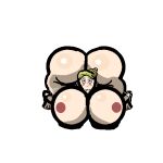  1girl big_ass big_breasts blonde expansion horny in_love_with_viewer inflation nude pixel_art 