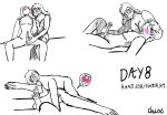 cuntboy cuntboy/male fingering fingering_pussy hand_on_head handjob jerking_off_another jerkingoff_another kinktober male mastectomy_scar monochrome phalloplasty scout_(team_fortress_2) sniper_(team_fortress_2) team_fortress_2 tf2 top_surgery_scars trans_male trans_man trans_man_fucked