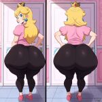 1girl ai_generated ass big_ass breasts fundoshilover101 huge_ass mario_(series) nintendo princess_peach