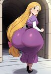 1girl ai_generated ass big_ass breasts disney disney_princess fundoshilover101 huge_ass rapunzel rapunzel_(tangled)