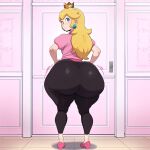 1girl ai_generated ass big_ass breasts fundoshilover101 huge_ass mario_(series) nintendo princess_peach
