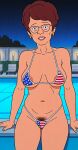  bikini breasts glasses king_of_the_hill looking_at_viewer peggy_hill pubic_hair thighs 