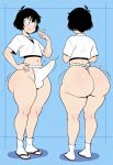 1boy 1femboy ai_generated ass big_ass erection erection_under_clothes femboy fundoshi fundoshilover101 huge_ass original original_character tabi_socks