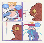 4_panel_comic ass ass_licking big_breasts blonde_hair blue_eyes boob_window cleavage cleavage_cutout comic comic_book_character cosplay dc_comics dc_comics humor justice_society_of_america kaiju kara_zor-l karen_starr kryptonian licking_ass power_girl sexgazer sexgazer_(artist) short_blonde_hair short_hair