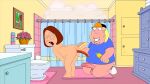 anal_insertion bent_over brother_and_sister chris_griffin erect_penis family_guy glasses hotdog huge_penis incest meg_griffin