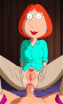 ai_generated anal anus erect_penis family_guy lois_griffin shaved_pussy spread_legs thighs torn_pants veiny_penis