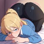 1girl ai_generated ass big_ass breasts cum cum_on_ass disney fundoshilover101 huge_ass inside_out inside_out_2 pixar riley_anderson