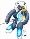 female furry gun panther solo sword weapon