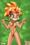  baragon dark-skinned_female dark_skin dave_the_barbarian disney fang_(dave_the_barbarian) 