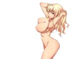 1girl 1girl 5:4 alluring big_breasts blonde_hair freezing_(series) high_resolution long_hair nipples nude purple_eyes pussy pussy satellizer_el_bridget transparent vector_trace very_high_resolution wallpaper