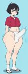 1boy 1femboy ai_generated ass big_ass erection erection_under_clothes femboy fundoshi fundoshilover101 huge_ass original original_character tabi_socks